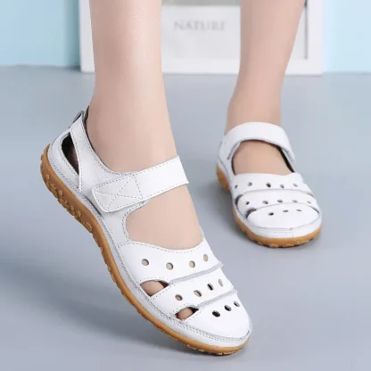 Leather White Sandals